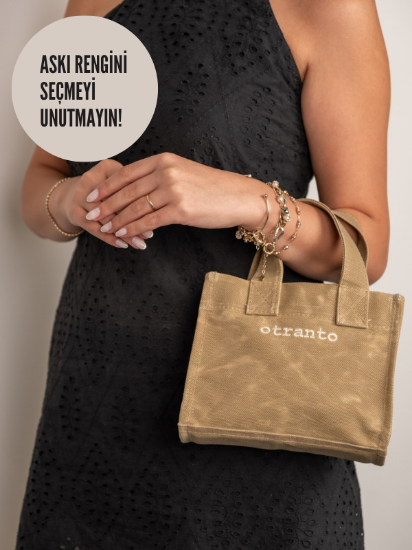 Luna Çöl Kumu | Mumlu Kanvas Çanta resmi