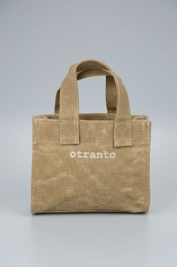 Luna Çöl Kumu | Mumlu Kanvas Çanta resmi