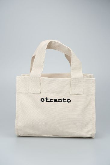 Luna Krem | Mumlu Kanvas Çanta resmi