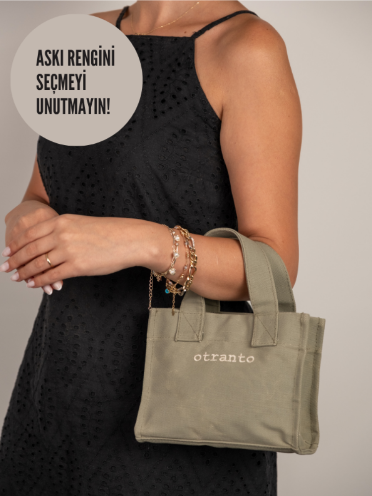 Luna Nehir Yeşili | Mumlu Kanvas Çanta