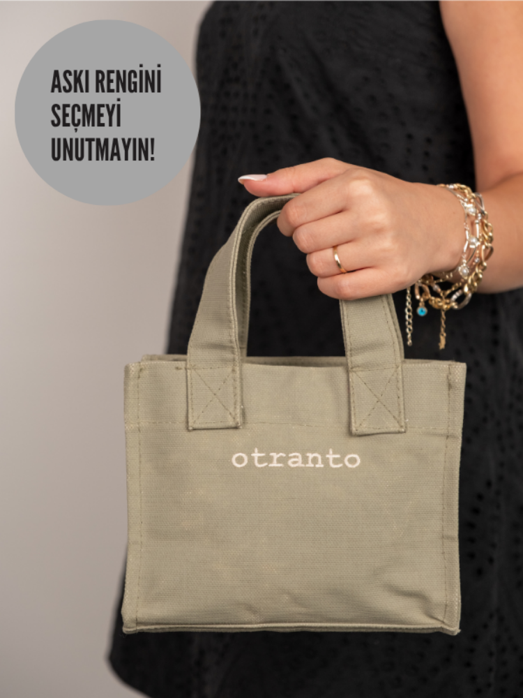 Luna Nehir Yeşili | Mumlu Kanvas Çanta resmi