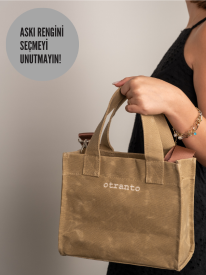 Sole Çöl Kumu | Mumlu Kanvas Çanta resmi