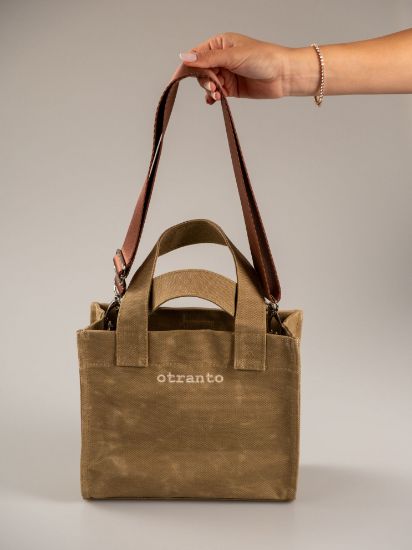 Sole Çöl Kumu | Mumlu Kanvas Çanta resmi