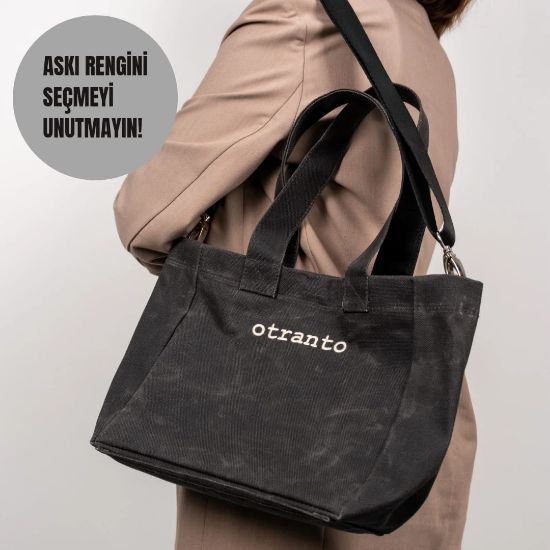 Nova Antrasit | Mumlu Kanvas Çanta resmi