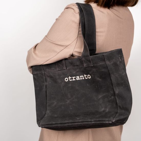 Nova Antrasit | Mumlu Kanvas Çanta resmi