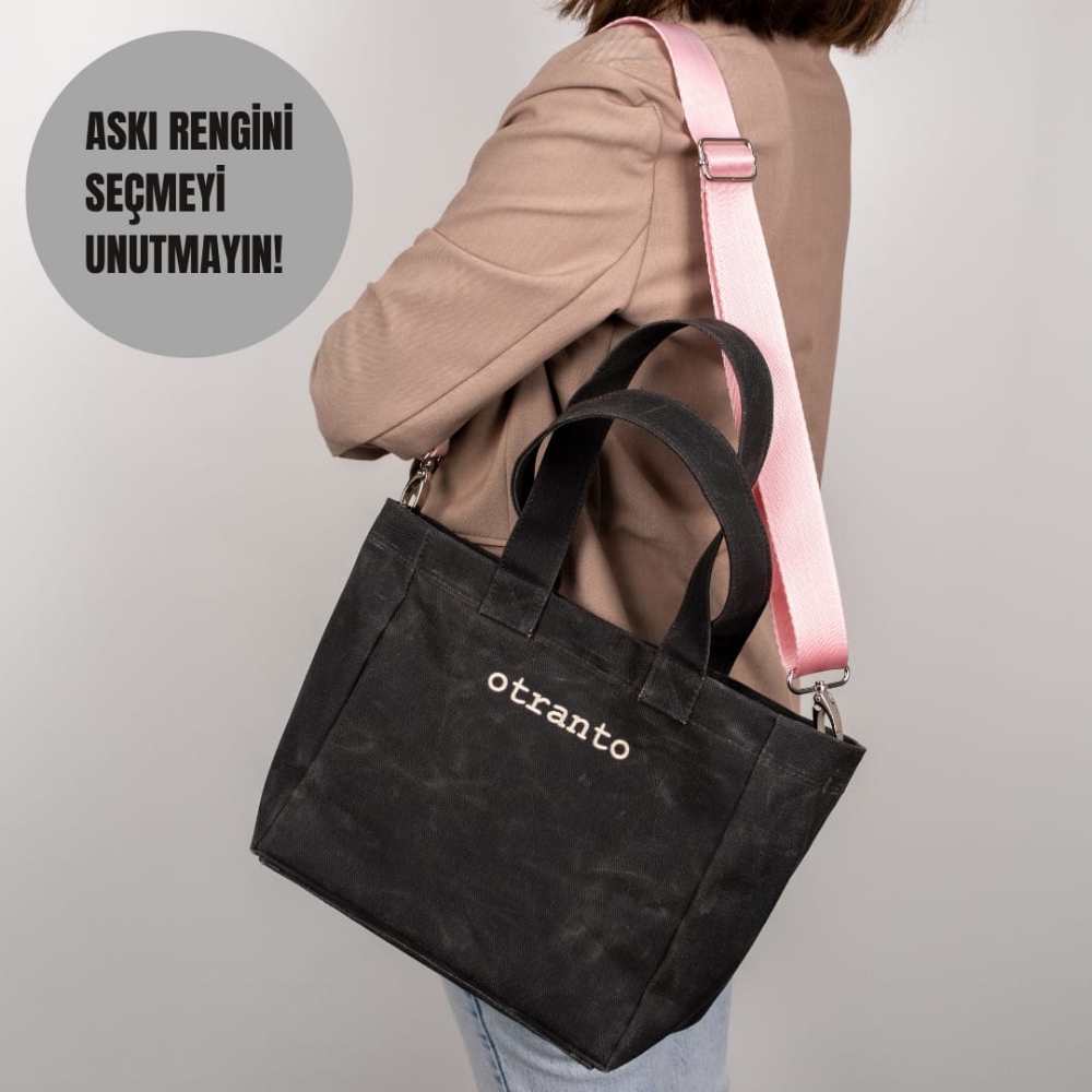 Nova Antrasit | Mumlu Kanvas Çanta resmi