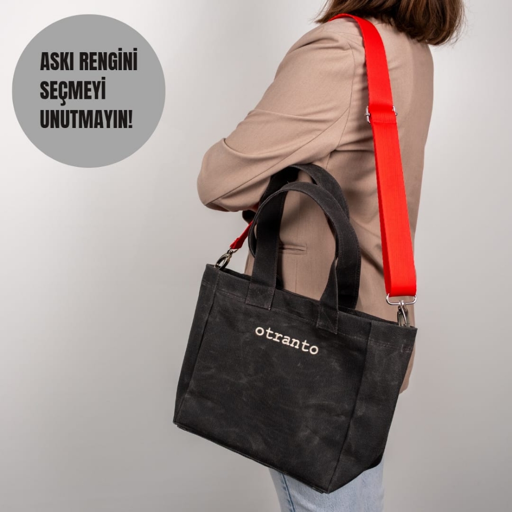 Nova Antrasit | Mumlu Kanvas Çanta resmi