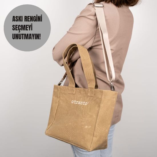 Nova Çöl Kumu | Mumlu Kanvas Çanta resmi