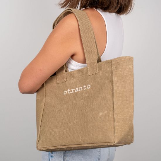 Nova Çöl Kumu | Mumlu Kanvas Çanta resmi