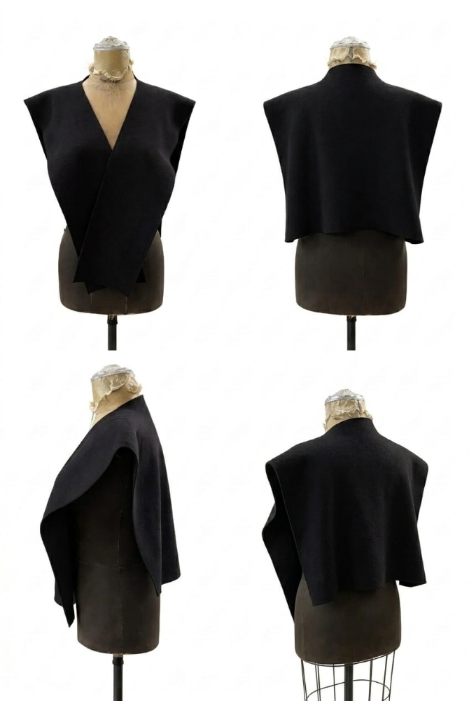 Vela | Siyah Omuz Şalı resmi